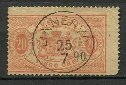 (1589) Schweden Dienst Nr.7 B             O  gestempelt