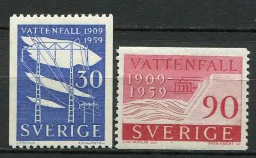 (1564) Schweden Nr.446/7             **  postfrisch