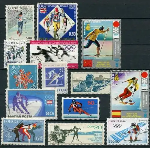 (015) Motiv - Lot / Sammlung Skisport      /  skiing