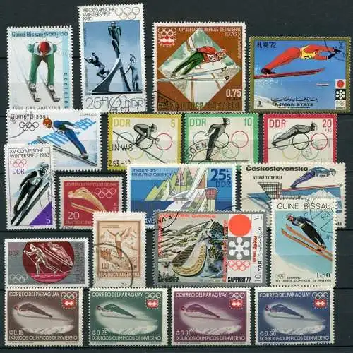  (003) Motiv - Lot / Sammlung Skispringen                / Ski jumping