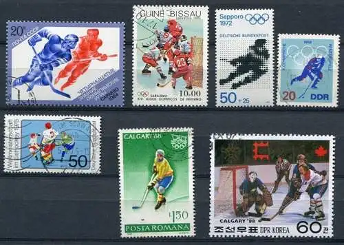 Motiv - Lot / Sammlung Eishockey                  (001) ice hockey