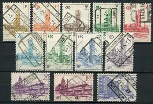 (1333) Belgien Bahnpost ex.Nr.300/319        O  gestempelt