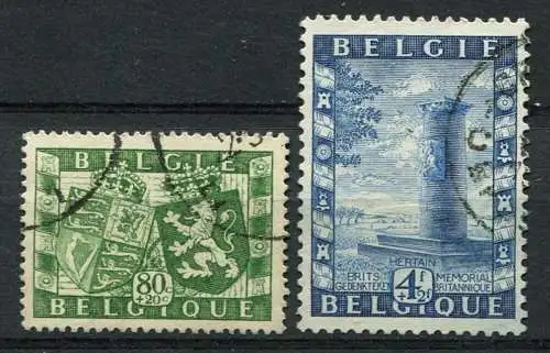 (1282) Belgien Nr.863 + 865        O  gestempelt