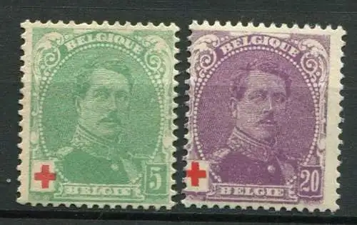 Belgien Nr.107 + 109        *  unused        (1225)