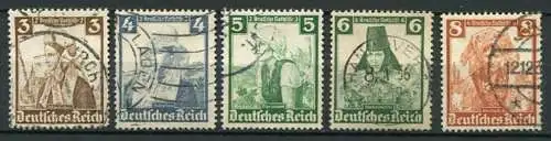 (3825) Deutsches Reich Nr.588/92         O    gestempelt