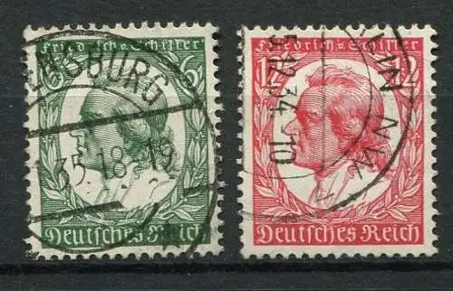 (3819) Deutsches Reich Nr.554/5         O    gestempelt