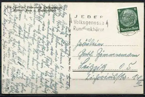 (4663) Salzburg - Gesamtansicht - gel. 1937