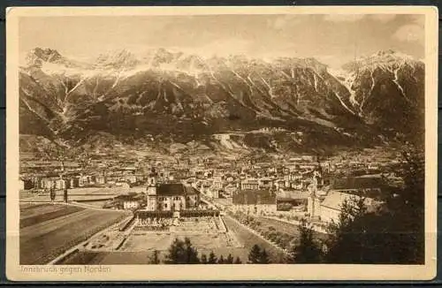 (04662) Innsbruck gegen Norden - n. gel. - Kupfertiefdruckkarte Nr. 121