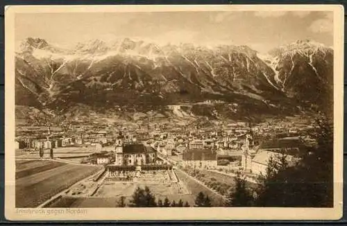 (4662) Innsbruck gegen Norden - n. gel. - Kupfertiefdruckkarte Nr. 121