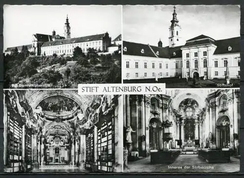 (04659) Stift Altenburg - Mehrbildkarte - gel. 1977 - Echte Photographie