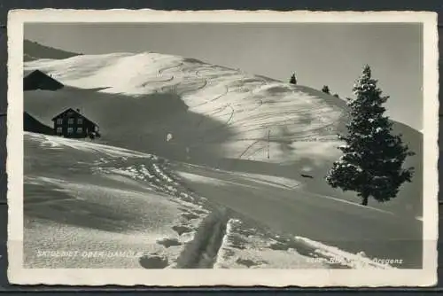 (4658) Skigebiet Ober-Damüls - gel. - Aufgenommen mit Zeiss-Objektiv