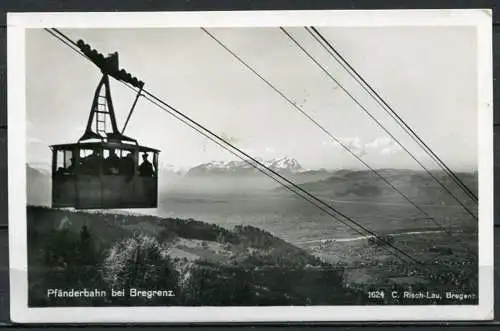 (4655) Pfänderbahn bei Bregenz - n. gel. - Echte Photographie - Aufgenommen mit Zeiss-Objektiv