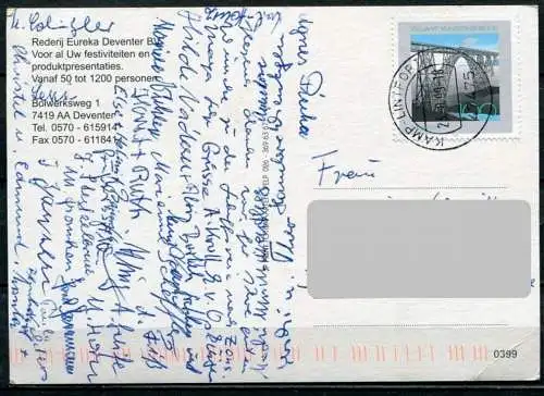 (4653) Rederij Eureka Deventer BV - gel. 1999 mit Deutscher Frankatur