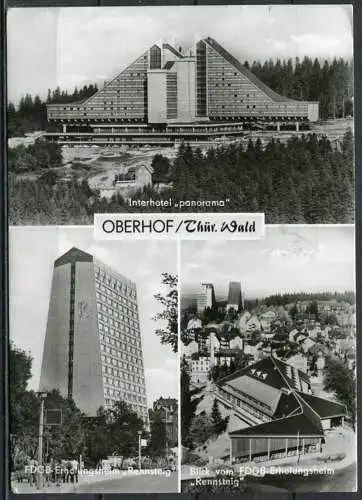 (04632) Oberhof/ thür. Wald - Mehrbildkarte - DDR - gel. 1978