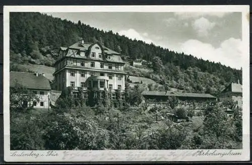 (4630) Leutenberg i. Thür.  Erholungsheim - gel. 1940 - Echt Kupfer-Tiefdruck