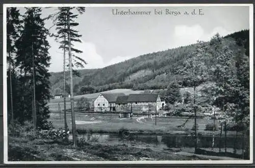 (04625) Unterhammer bei Berga a. d. E. - n. gel. - Echte Photographie 17815