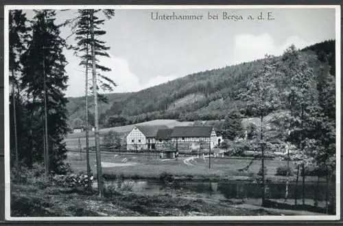 (4625) Unterhammer bei Berga a. d. E. - n. gel. - Echte Photographie 17815