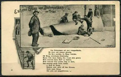 (4618) E schiene Gruss vom Duhmstaan en Trier - beschrieben 1928 - 216455