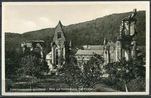 (4602) Zisterzienserabtei Himmerod - Blick auf Kirchenruine und Kloster - n. gel. - Echte Photographie 659