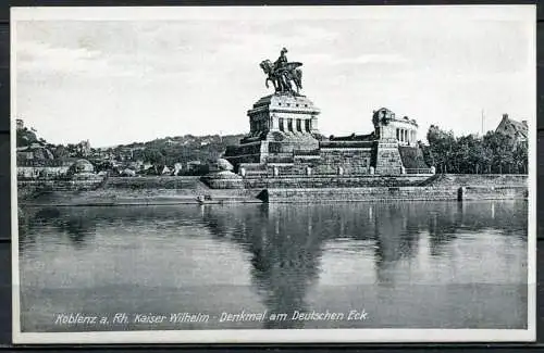 (04601) Koblenz a. Rh.  Kaiser Wilhelm-Denkmal am Deutschen Eck - n. gel. - Bromsilber-Imitation 2073/3602