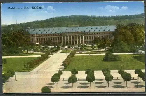 (4596) Koblenz a. Rh.  Schloß - n. gel. - 4063/8518 Buntdruck II