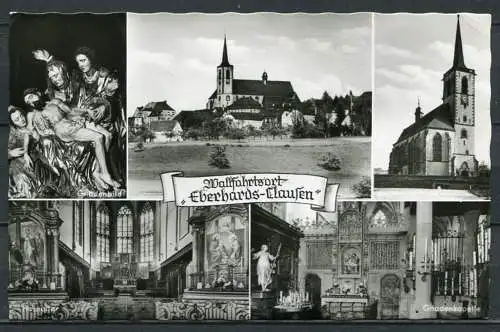 (04591) Wallfahrtsort Eberhards-Clausen - Mehrbildkarte - gel. 1956 - OAB