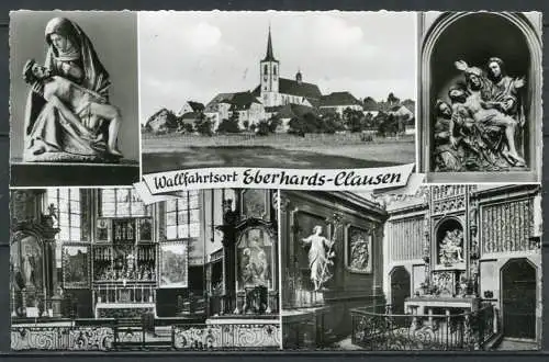 (04590) Wallfahrtsort Eberhards-Clausen - Mehrbildkarte - gel. 1960 - Agfa