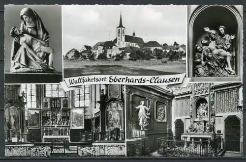 (4590) Wallfahrtsort Eberhards-Clausen - Mehrbildkarte - gel. 1960 - Agfa