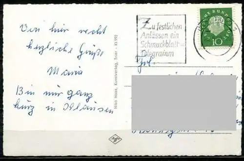 (4590) Wallfahrtsort Eberhards-Clausen - Mehrbildkarte - gel. 1960 - Agfa