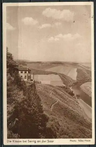 (04581) Die Klause bei Serrig an der Saar - N.S.V.-Opferkarte - gel. 1934