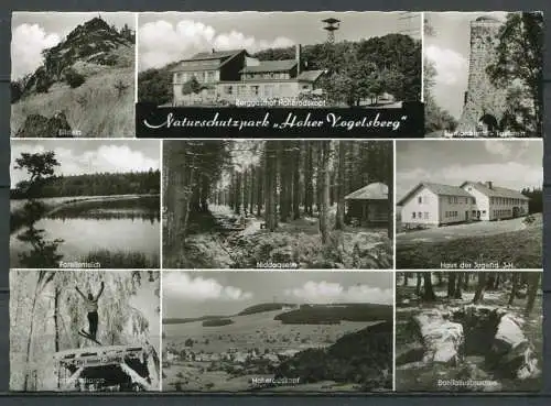 (04551) Naturschutzpark "Hoher Vogelsberg" - Der Bergasthof Hoherodskopf - Mehrbildkarte - n. gel. - Echt Foto