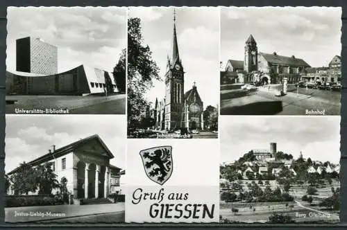 (4550) Gruß aus Giessen - Mehrbildkarte  - n. gel. - Echte Fotografie