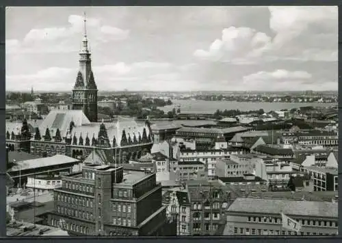 (4545) Hamburg - Blick auf die Stadt - beschrieben - Echt Foto 2078 - Hans Andres Verlag, Hamburg