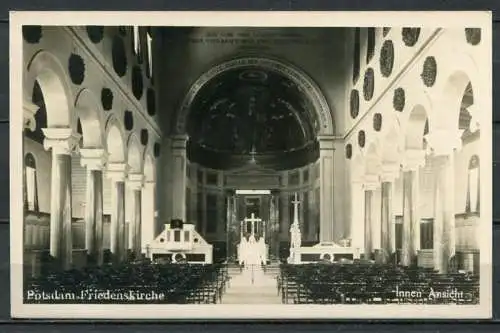 (04542) Potsdam Friedenskirche Innen Ansicht - n. gel. - Echte Photographie 971