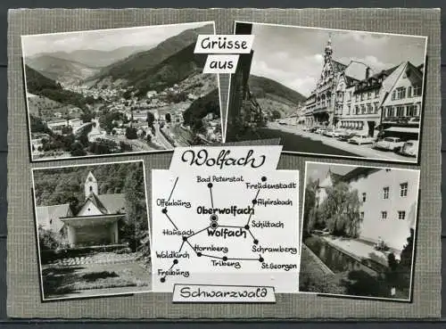 (04520) Grüsse aus Wolfach / Schwarzwald - Mehrbildkarte - gel. 1968