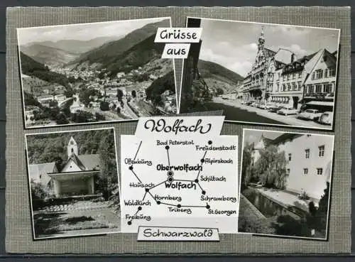 (4520) Grüsse aus Wolfach / Schwarzwald - Mehrbildkarte - gel. 1968