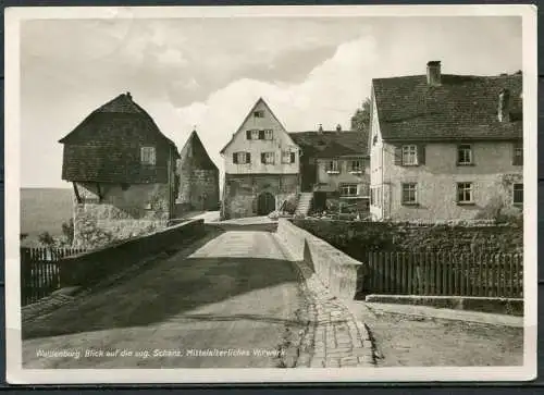 (04514) Waldenburg - Blick auf die sog. Schanz / Mittelalterliches Vorwerk - gel. 1943