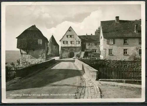 (4514) Waldenburg - Blick auf die sog. Schanz / Mittelalterliches Vorwerk - gel. 1943