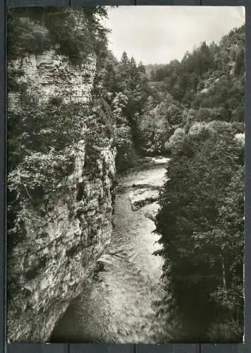 (04509) Wutachtal / südl. Schwarzwald - Engländerfelsen - gel. 1970 - 125/103 Echte Photographie BGe - Metz