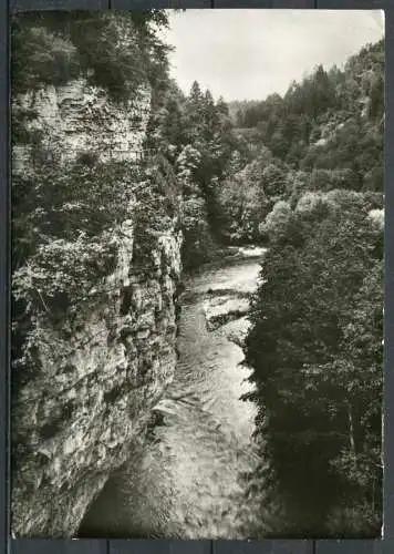 (4509) Wutachtal / südl. Schwarzwald - Engländerfelsen - gel. 1970 - 125/103 Echte Photographie BGe - Metz