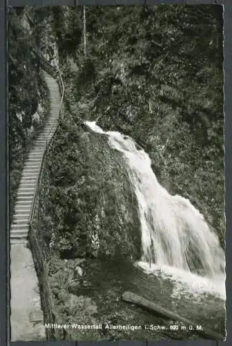 (4505) Mittlerer Wasserfall Allerheiligen i. Schw. 620 m ü. M.- frankiert ohne Stempel