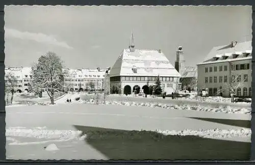 (4499) Freudenstadt 740 m ü. M. / Schwarzwald - Stadthaus - n. gel. - 520/704 Echte Photographie Agfa -Metz Photokarten