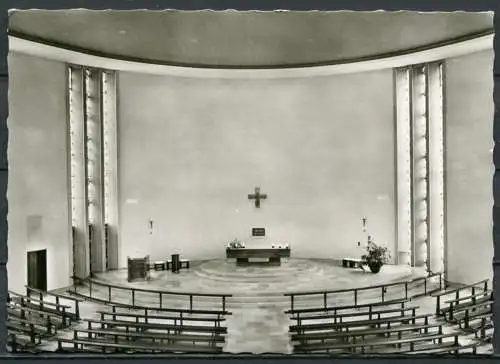 (04486) Innenansicht der kath. Kirche St. Bernhard Ottenhöfen im Schwarzwald - gel. 1966 - Agfa Otn 050 66/5