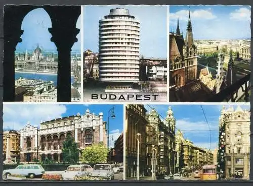 (04478) Budapest - Mehrbildkarte - gel. 1973