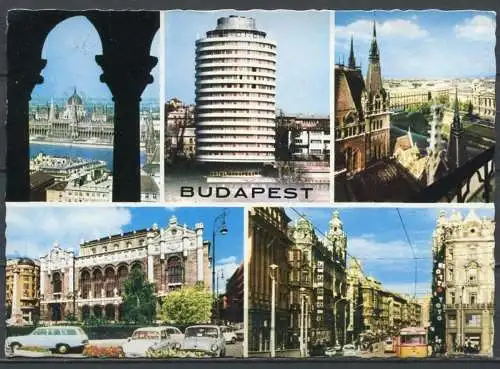 (4478) Budapest - Mehrbildkarte - gel. 1973