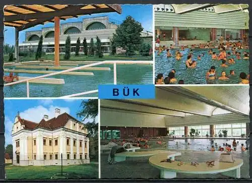 (04477) Bük, Heilbad - Mehrbildkarte - gel. 1980