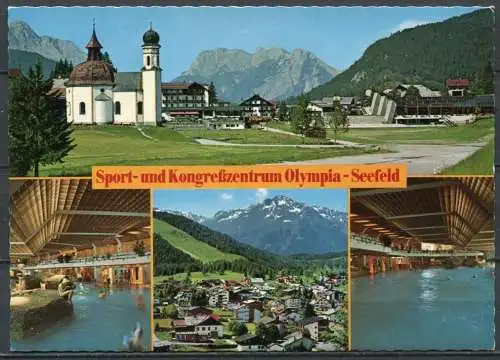 (04453) Seefeld - Seekirchl mit Sport- und Kongreßzentrum - Mehrbildkarte - beschrieben