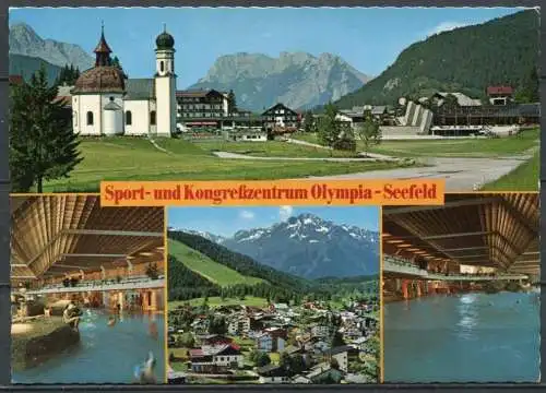 (4453) Seefeld - Seekirchl mit Sport- und Kongreßzentrum - Mehrbildkarte - beschrieben