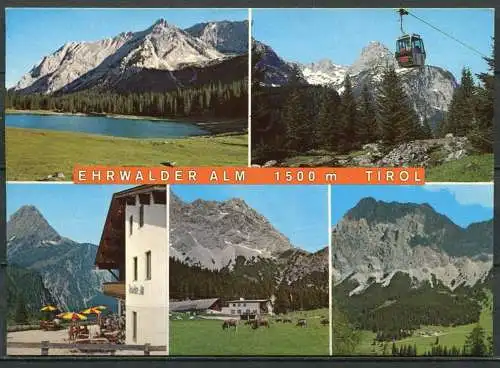 (04452) Ehrwalder Alm 1500 m Tirol - Mehrbildkarte - n. gel.