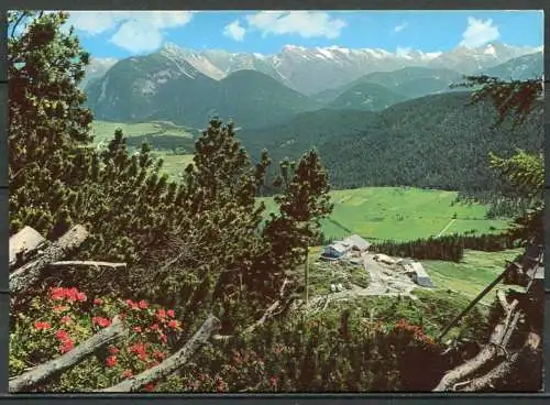 (4451) Rauthhütte, Leutasch - Blick gegen Arnspitze und Karwendelgebirge - n. gel.